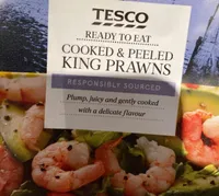 Tesco Cooked and peeled king Prawns