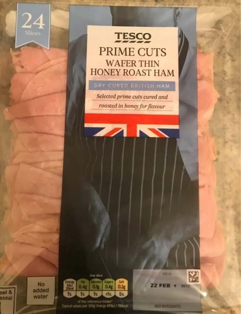 Wafer thin honey roast ham Prime cuts