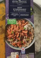 Asda Extra special beef Stroganoff with wild rice