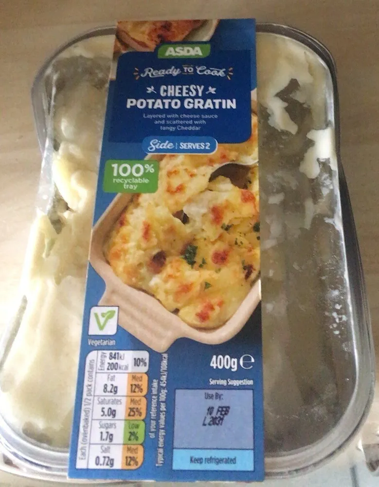 Cheesy potato gratin