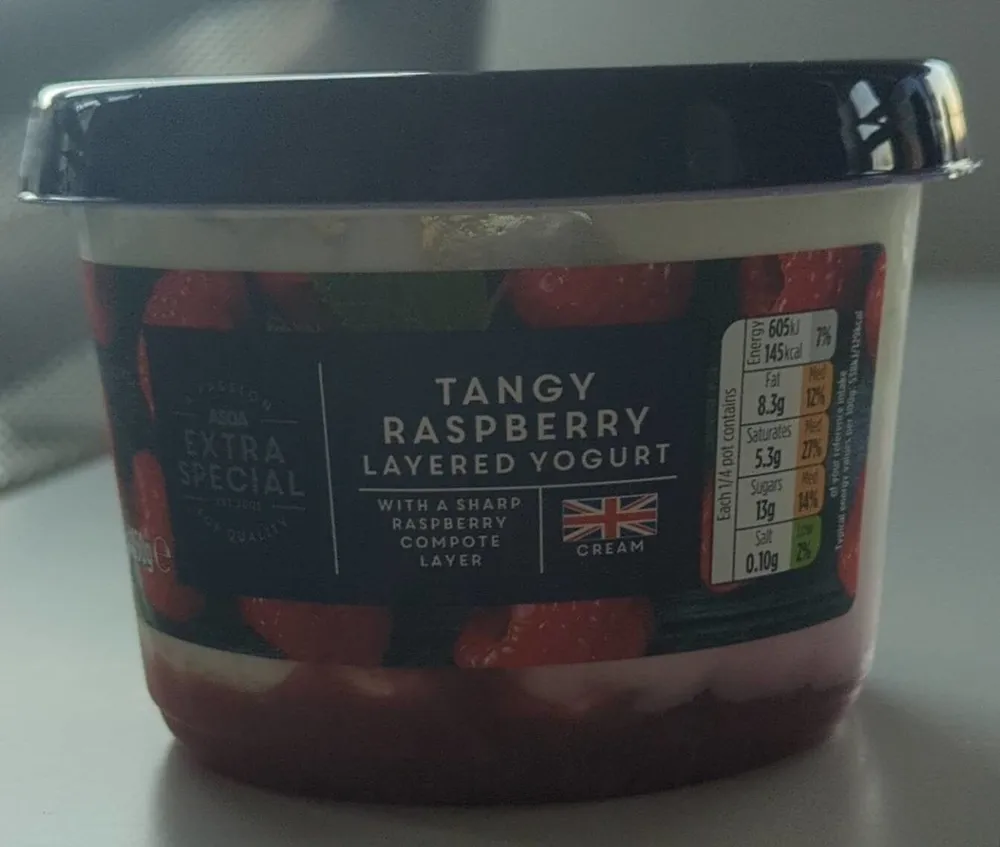 Tangy Raspberry Layered Yogurt
