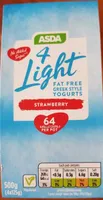 Light Fat Free Greek Style Yogurts Strawberry