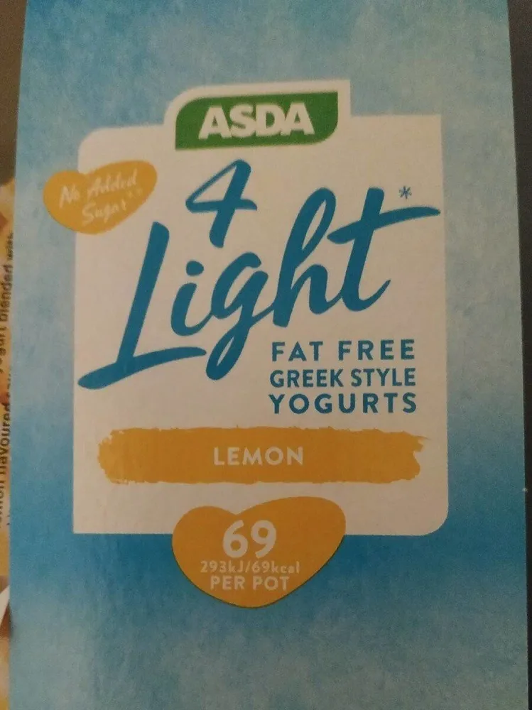 Light lemon greek style yogurt