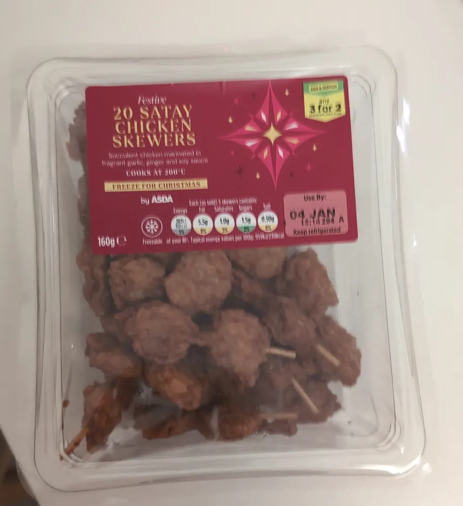 20 Satay Chicken Skewers