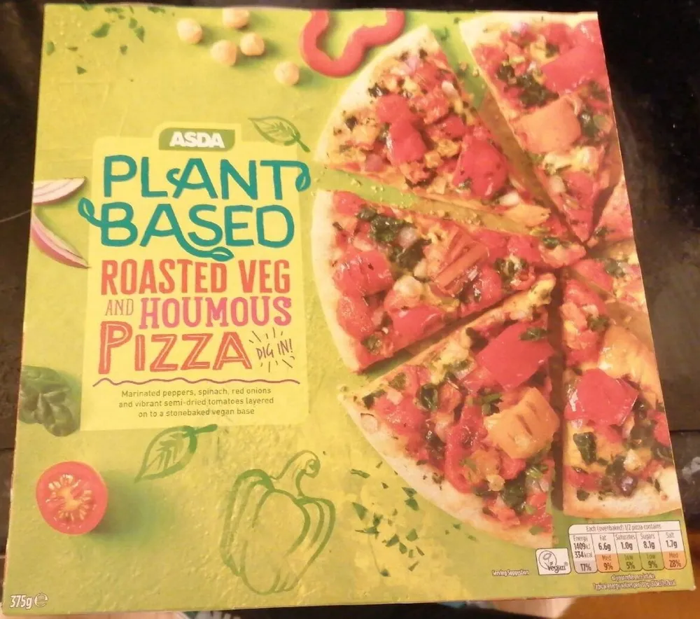 ROASTED VEG & HOUMOUS PIZZA