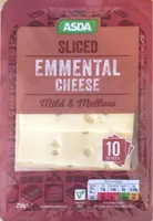 Sliced Emmental cheese
