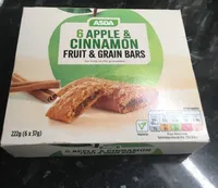 Apple and cinnamon fruit and grain bars