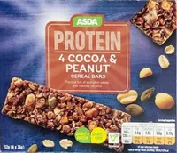 Protein Cocoa and Peanut Cereal Bars