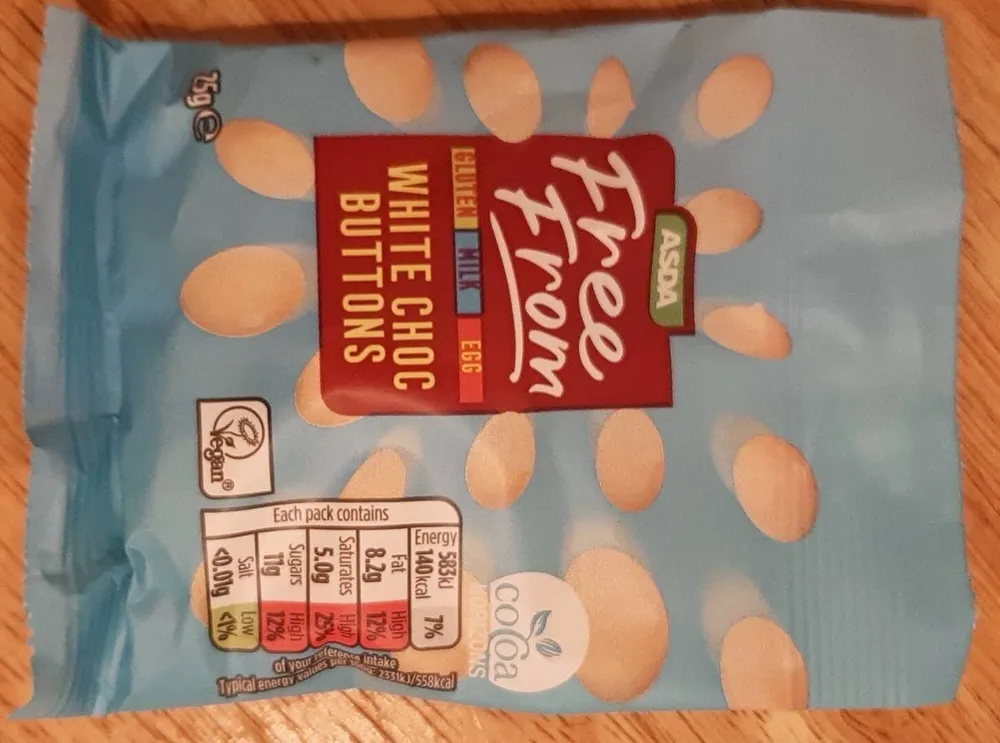 White choc buttons