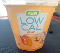 Low cal mango flavour jelly pot