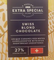 Swiss blond chocolate