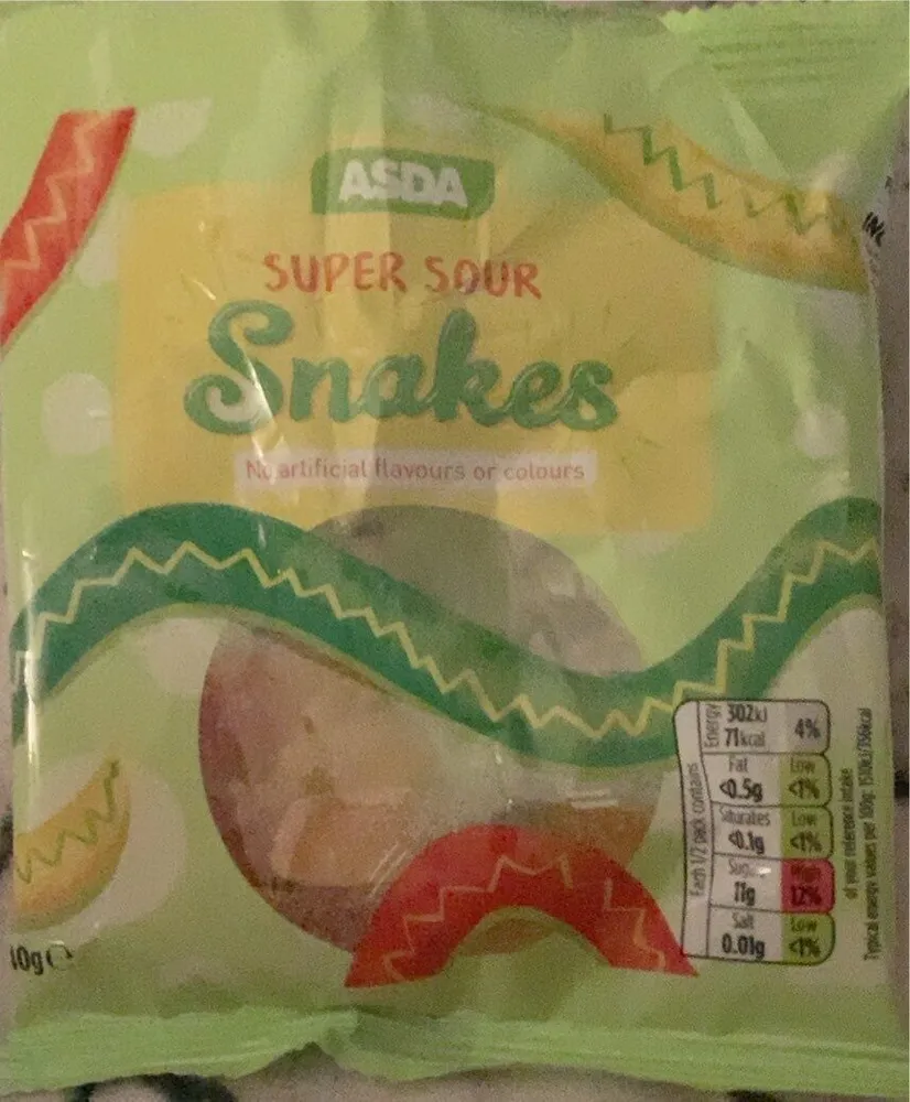 Super sour snakes