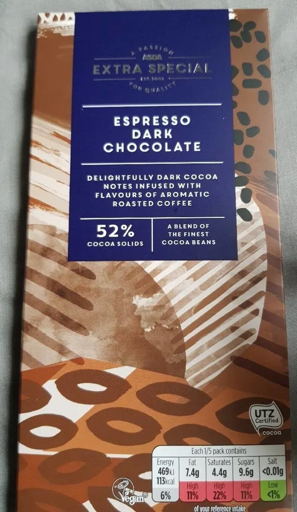 Asda Special Espresso Dark Chocolate