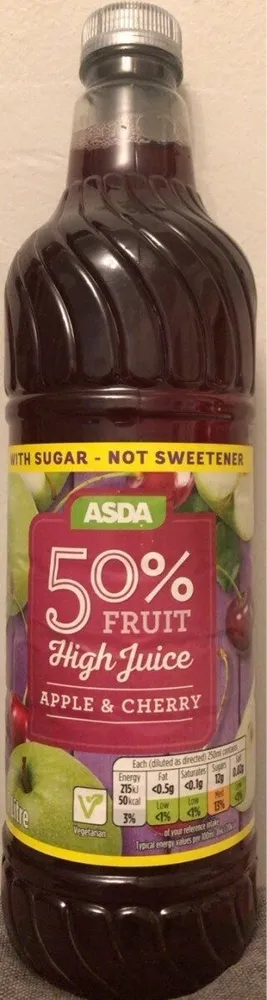 50% fruit high juice