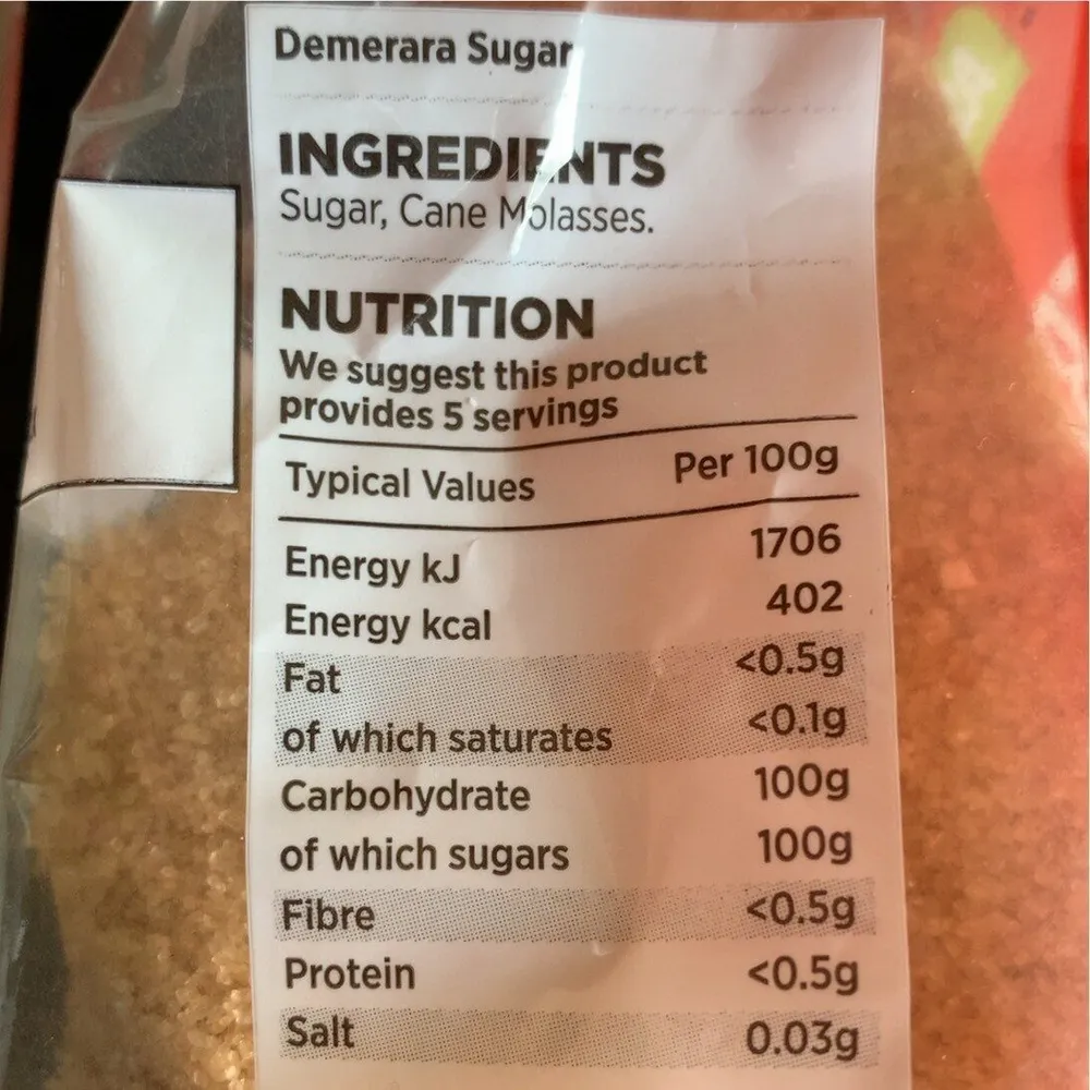 Demerara brown sugar