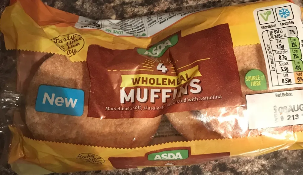 Wholemeal muffins