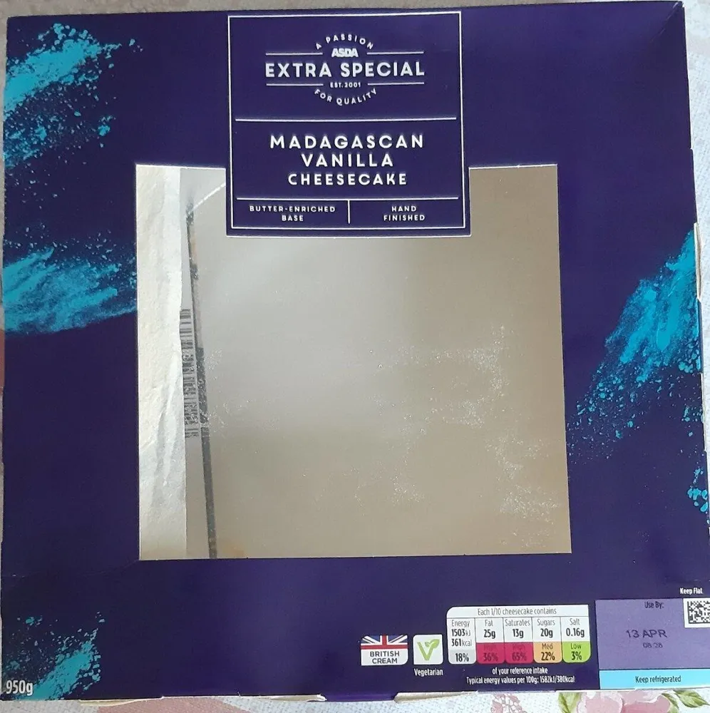 Madagascan vanilla cheesecake