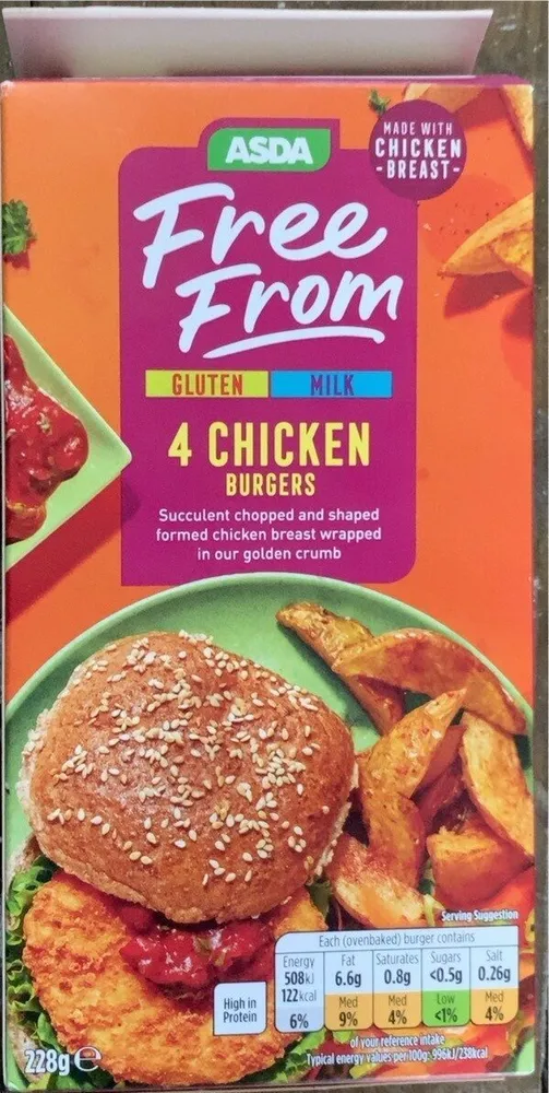 4 Chicken Burgers