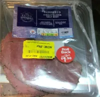 Finely sliced salt beef