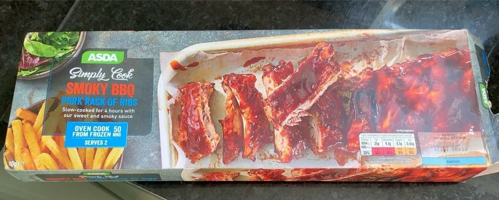 Simply Cook Smoky BBQ pork rack of ribs