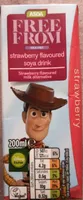Strawberry flavoured soya drink