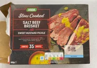 Slow cooked salt beef brisket