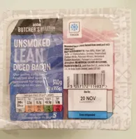 Unsmoked Lean Diced Bacon