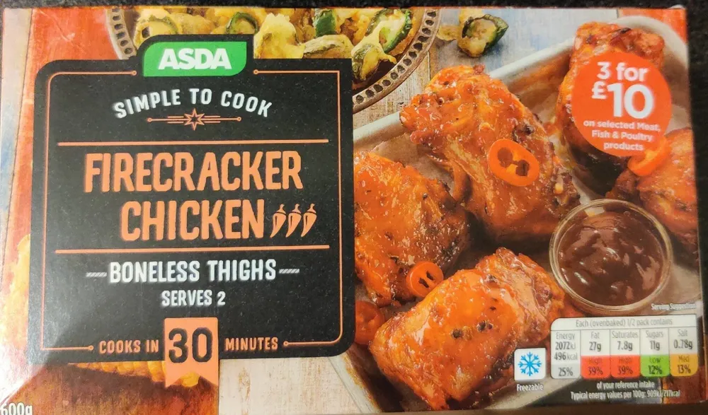 Firecracker chicken