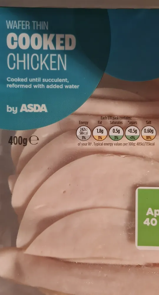 Wafer Thin Cooked Chicken