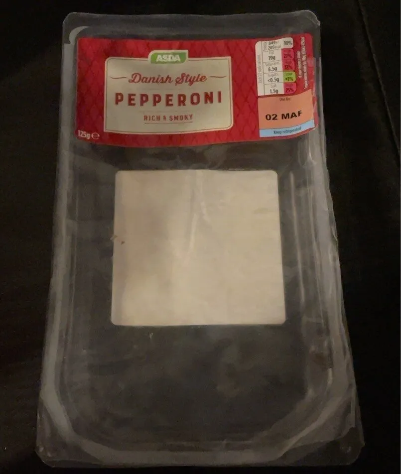 Asda danish style pepperoni