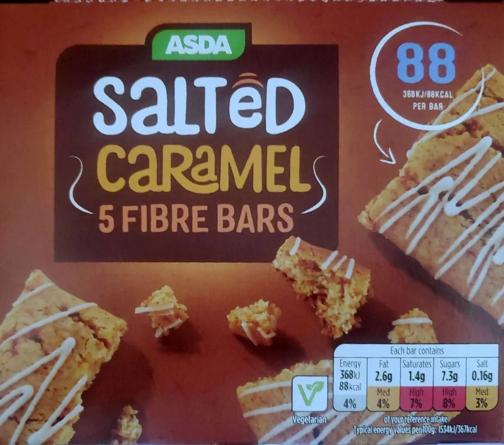 Salted Caramel Fibre Bars