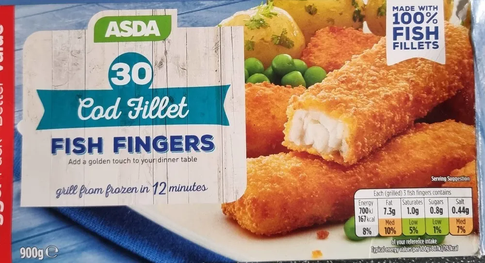 Cod Fillet Fish Fingers