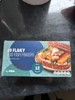 Cod fillet fish fingers breaded