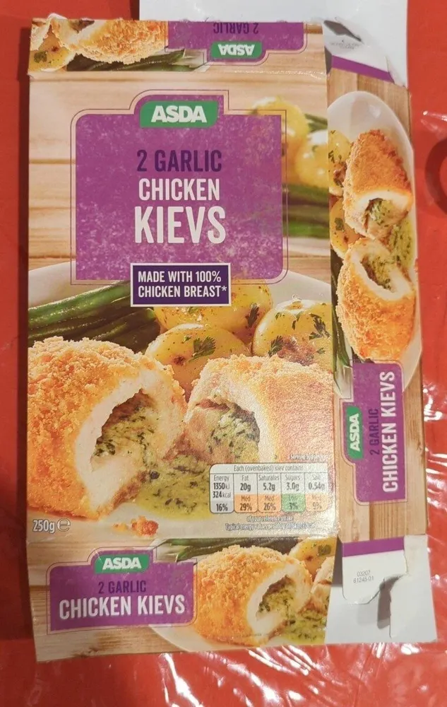 2 garlic chicken kievs