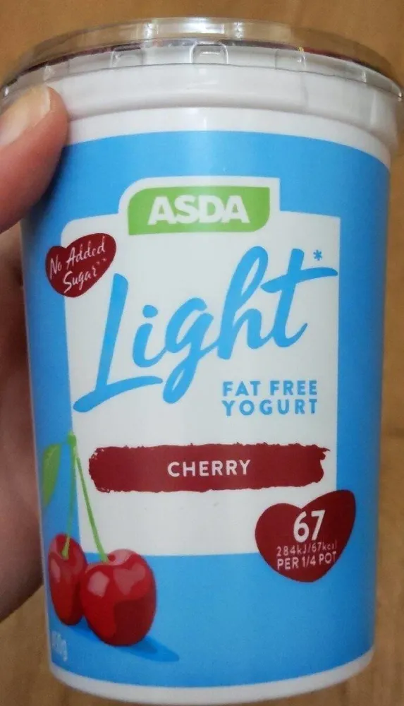 Yogurt with cherry