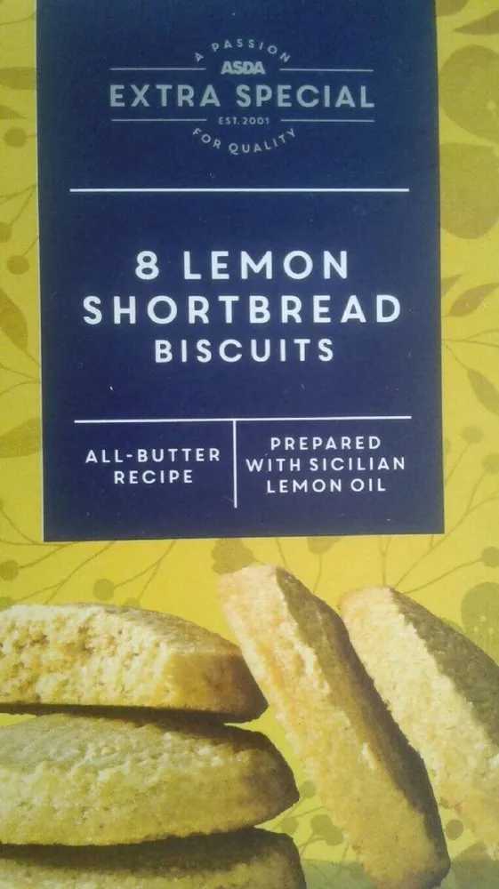 Lemon shortbread biscuits