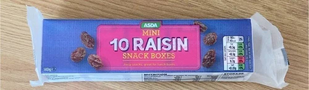 Mini Raisin Snack Boxes