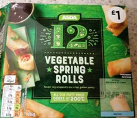 12 vegetable spring rolls