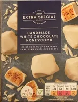 Handmade and white chocolate honeycomb