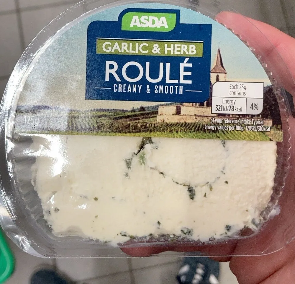 Asda garlic and herb roule