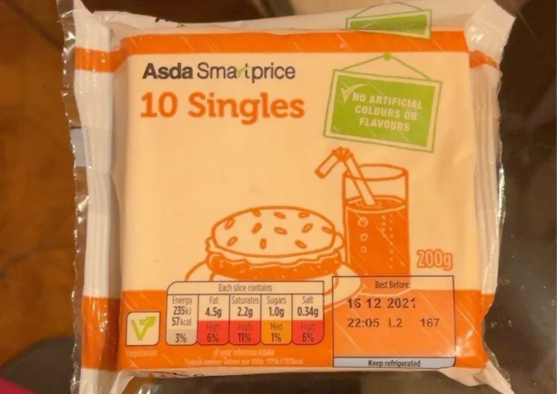 10 cheese singles