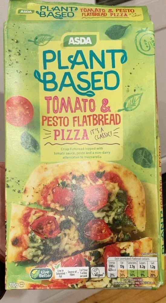 Tomato & Pesto Flatbread Pizza