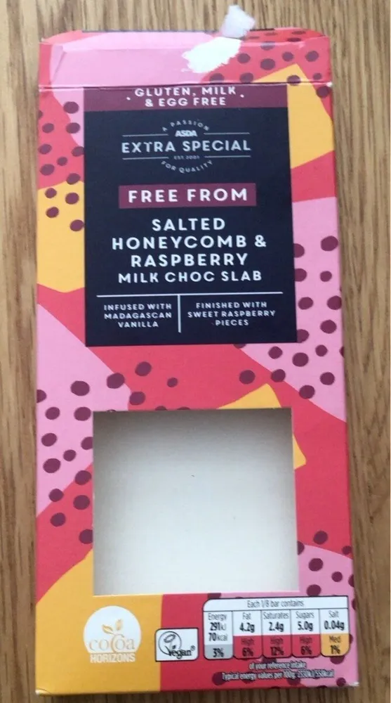 Salted Honeycomb & Raspberry Chocolate Slab