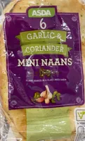 6 Garlic & Coriander Mini Naans