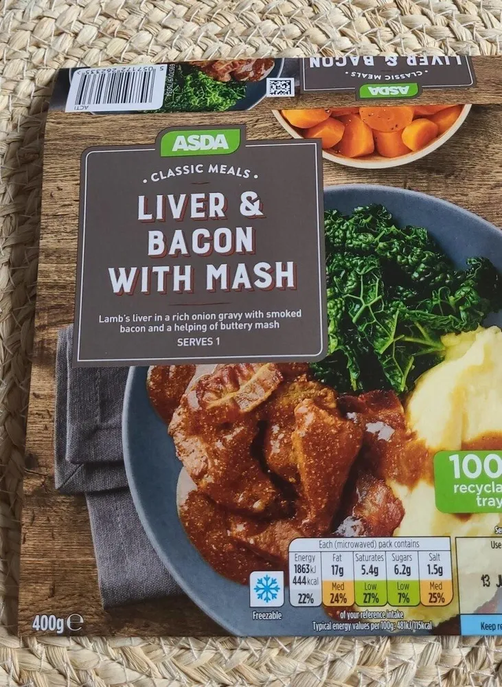 Liver and Bacon with mash