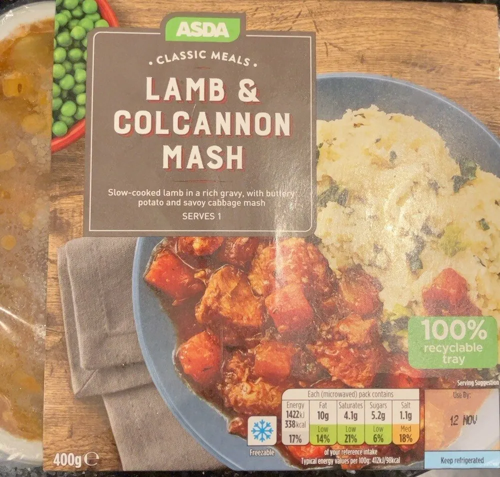 Lamb and colcannon mash