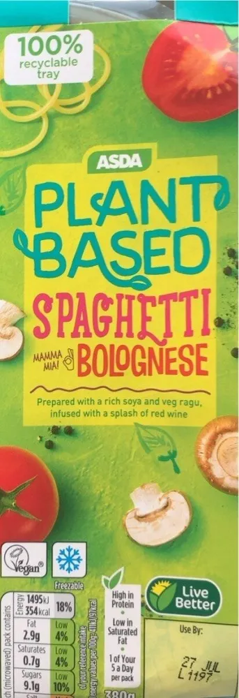 Plant Based Spaghetti Bolognese