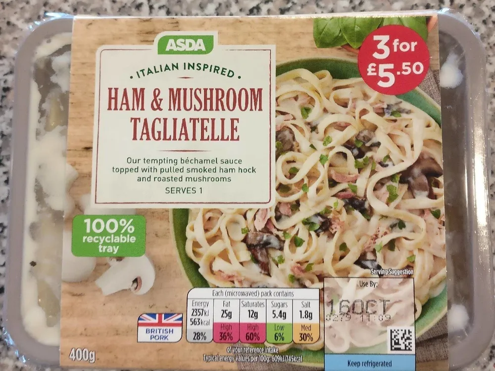 Ham & Mushroom Tagliatelle