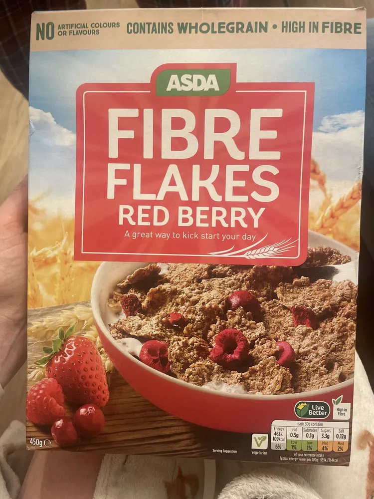 red berry fibre flakes