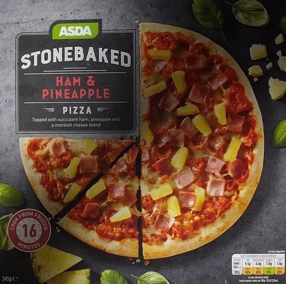 Stonebaked Ham and Pineapple Pizza